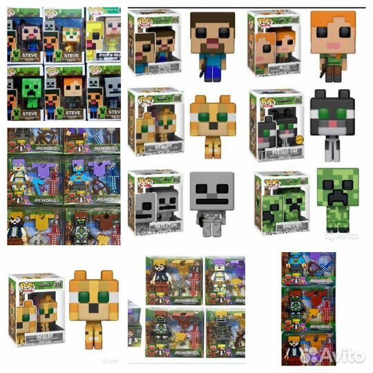 Фигурки героев майнкрафт