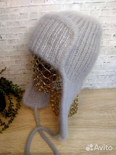 Шапка ушанка женская