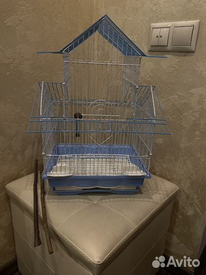 Клетка для одного волнистого попугая, 35x45см