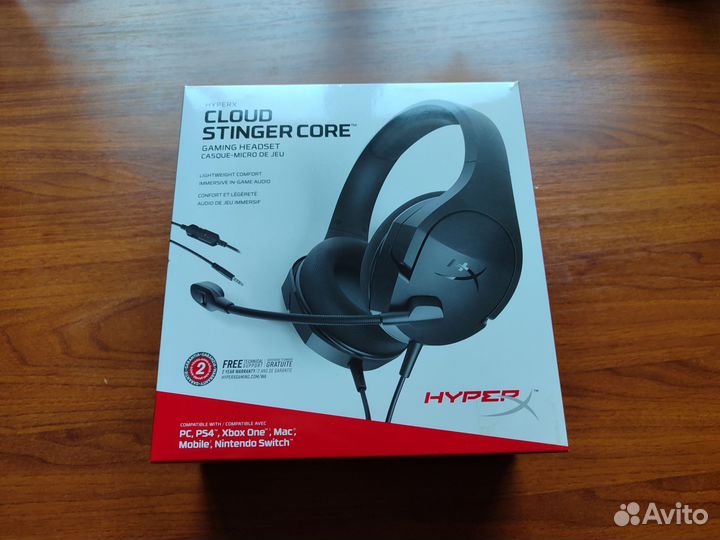 Игровые наушники hyperx cloud stinger core