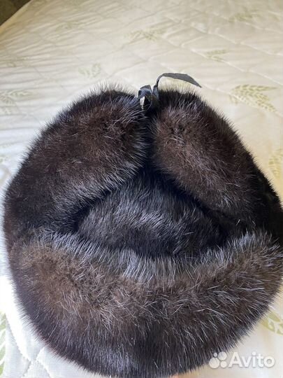Норковая шапка домик мужская размер 56