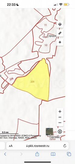 Участок 10,1 га (СНТ, ДНП)