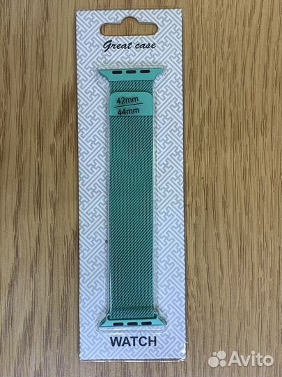 Ремешок Apple Watch 42-44mm метал бирюзовый