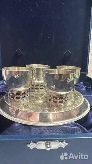 Набор рюмок серебро