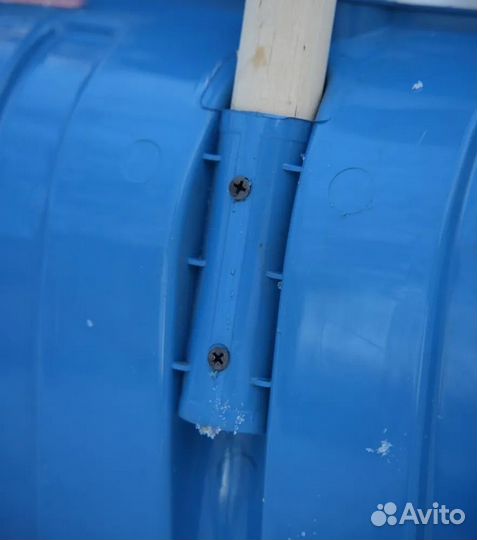 Лопата пластиковая цветная №4 с черенком