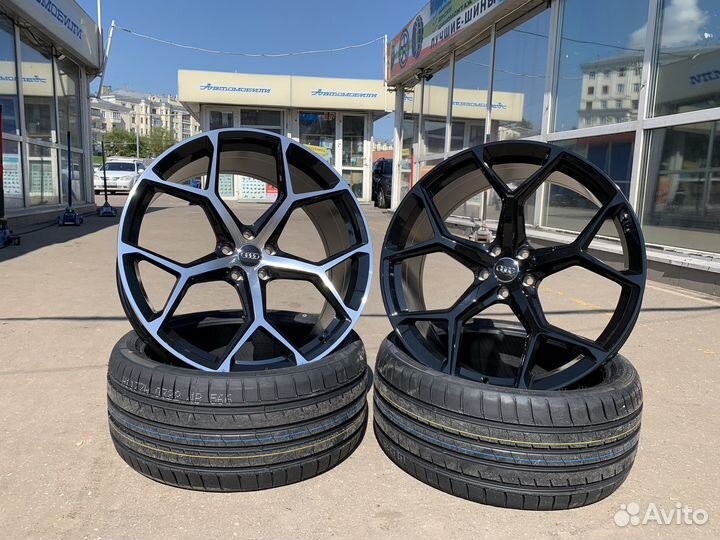 Диски R22 audi Q7 Q8 5/112 Black/BMF