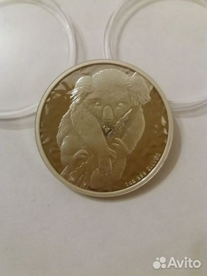 Серебряная монета коала 2007 австралия доллар