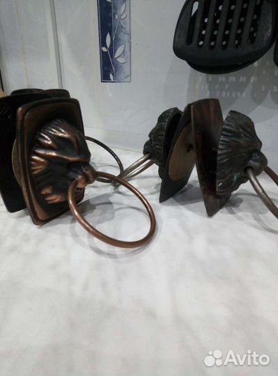Дверные ручки виде льва. Советских времен. 5 шт