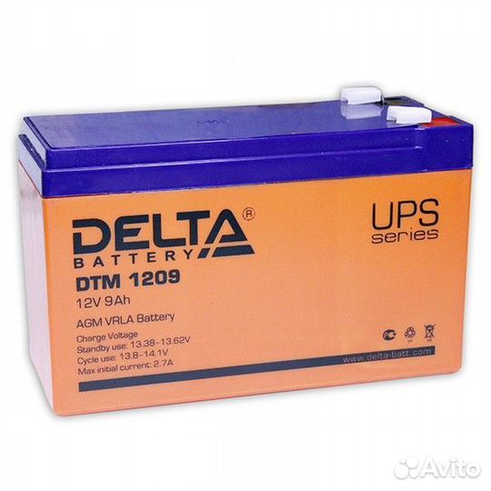 Аккумулятор для ибп Delta DTM 1209