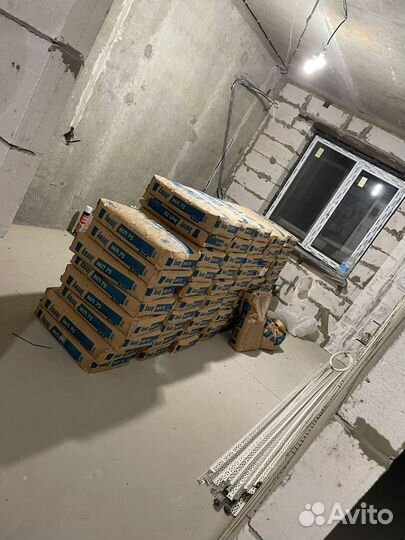 Механизированная штукатурка стен под обои