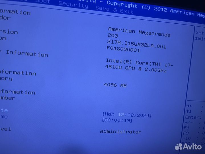 Топовая материнская плата UX32LA 4Gb i7-4510U