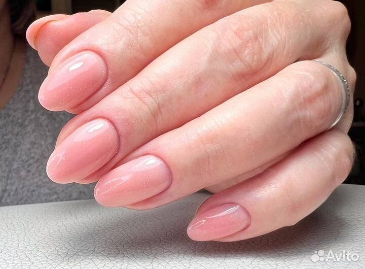 Маникюр с покрытием гель лак и педикюр