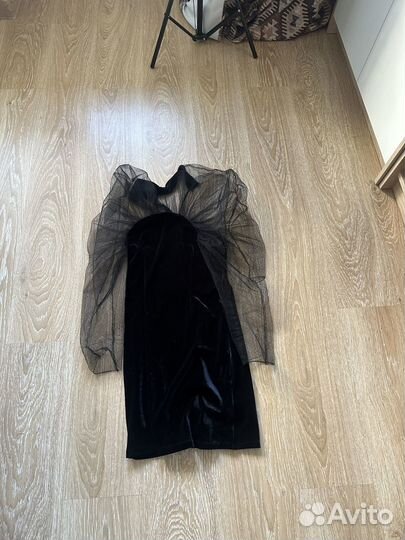 Платье женское вечернее черное S