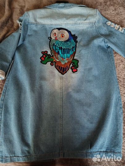 Тренч джинсовый женский