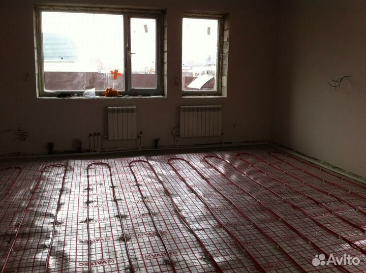 Теплый пол, водоснабжение, отопление, канализация