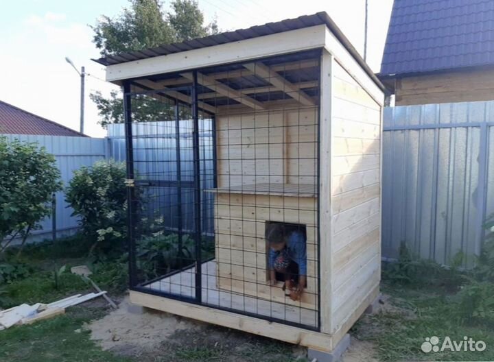 Вольер для собак уличный утепленный
