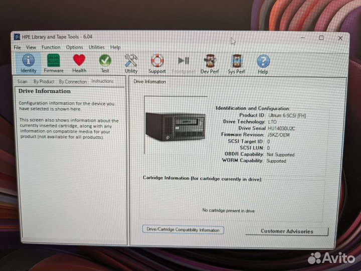 Привод HP LTO-6 Ultrium 6250 FC с платой