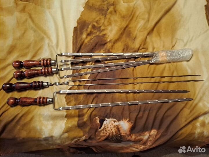 Набор профессиональных двойных н/ж шампуров