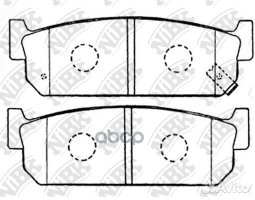 Колодки тормозные дисковые задн. NI Cedric/Glor