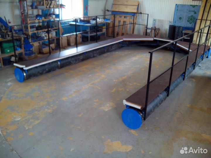 Понтон-паук для катера, сборный причал (срт)