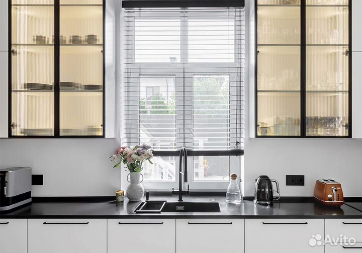 Кухня угловая с островом