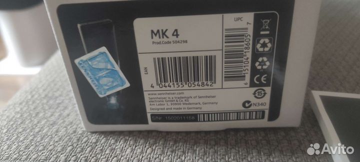 Студийный микрофон Sennheiser MK 4 новый