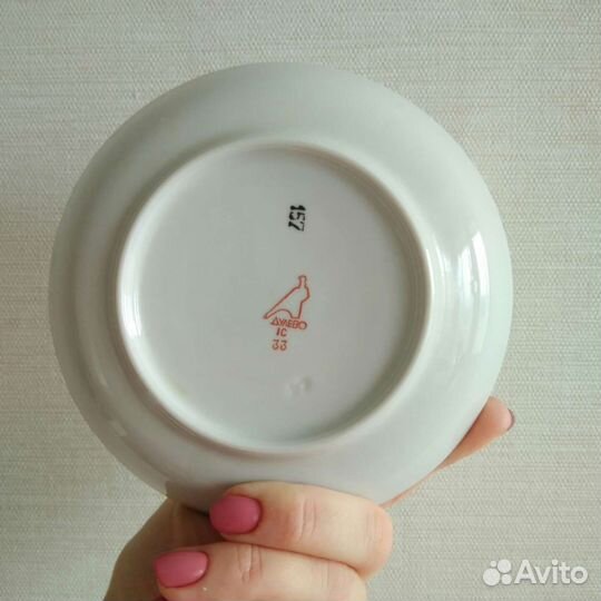 Чашка с блюдцем Дулево