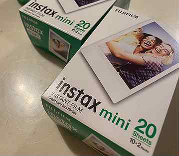 20 снимков fujifilm instax mini картриджи