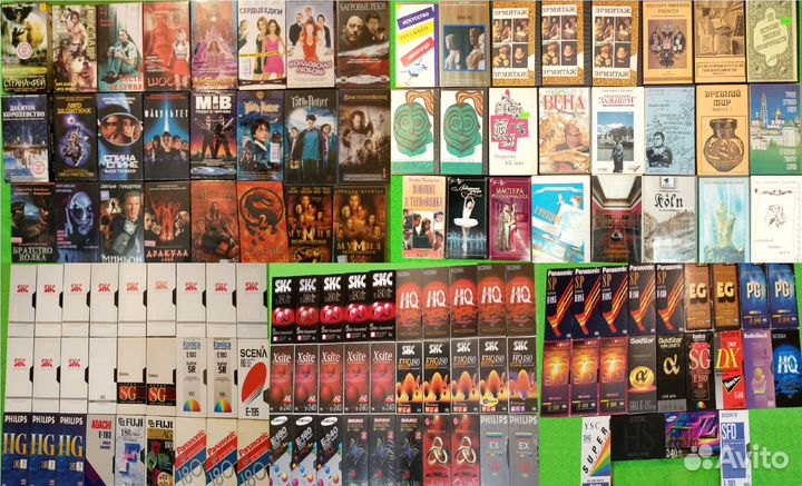 Видеокассеты VHS Большая коллекция 90-х годов