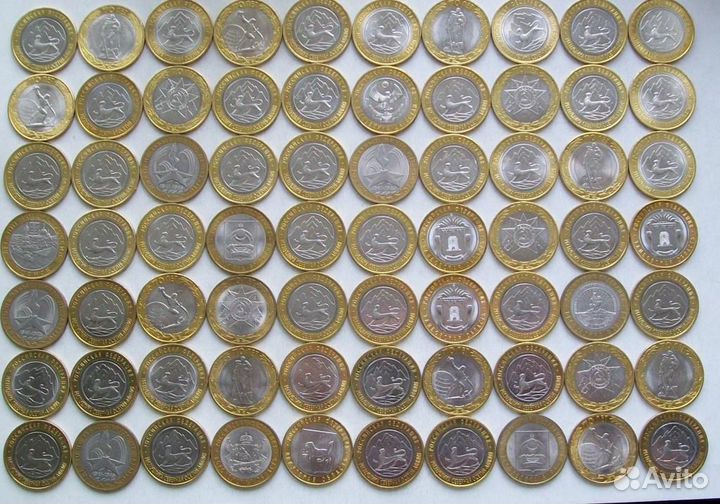 10 рублей Биметалл дгр, регионы, события