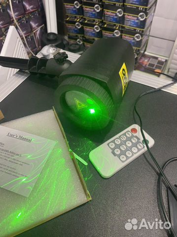 Уличная фасадная праздничная лазерная подсветка