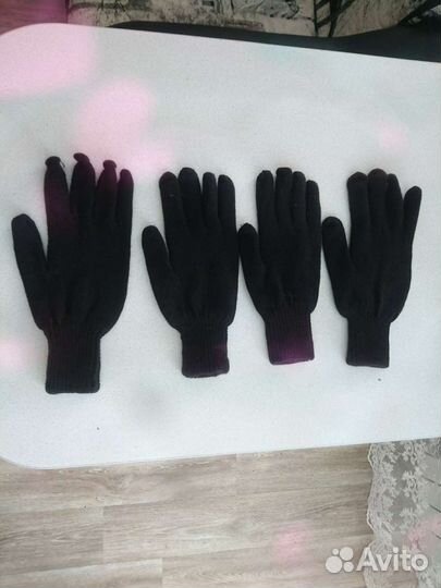 Перчатки полушерстяные