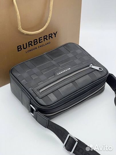 Сумка burberry мужская натуральная кожа