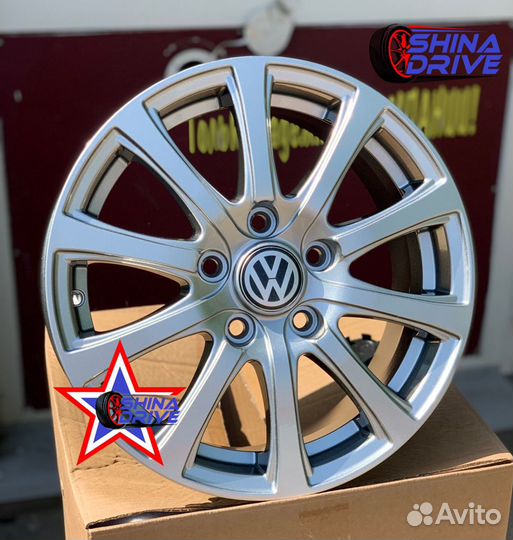 Диски VAG R15 5x100 Silver Gloss Polo Rapid