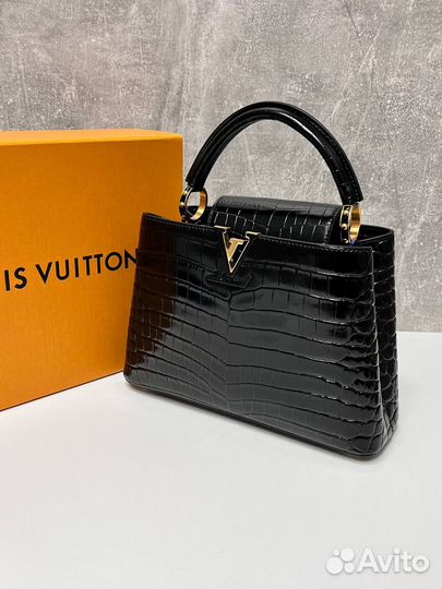 Louis Vuitton Capucines Mini Bag Crocodile Brillan