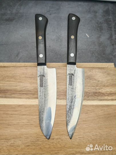 Кованый нож мини Шеф и Santoku(Utility)