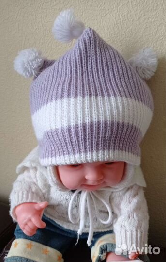 Шапочка для новорождëнного 0-4мес