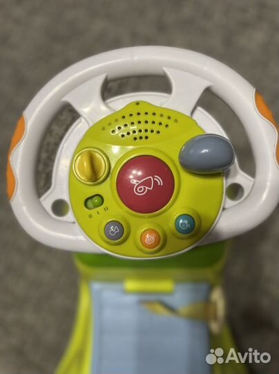 Машинка каталка с ручкой