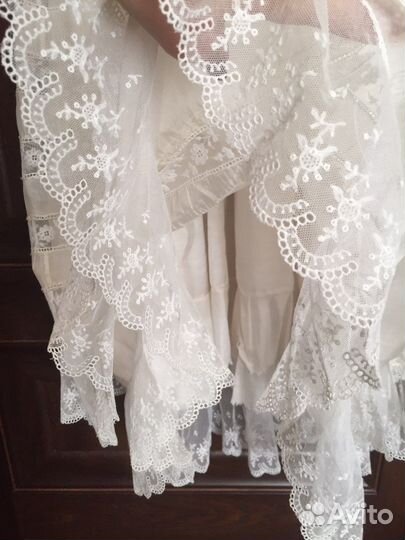 Крестильный антикварный винтажный набор младенца