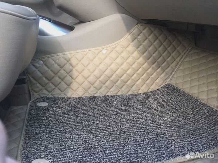 3д коврики из экокожи в салон авто с бортами