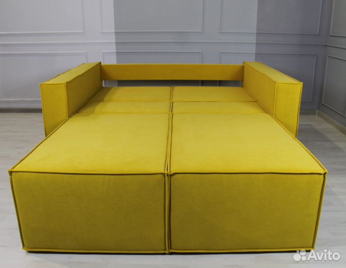 Диван кровать Лофт Желтый 1200мм в наличии