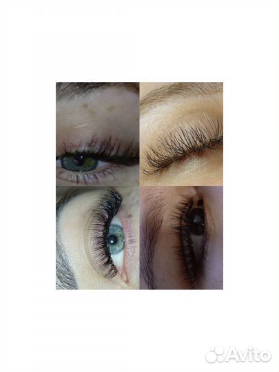 Наращивание ресниц на дому/у вас, модели