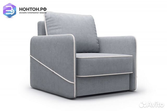 Кресло еврокнижка Энерджи серое