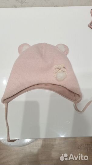 Шапка mothercare зимняя для девочки 2-6 месяцев