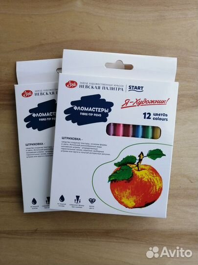 Фломастеры Невская палитра 12 цветов