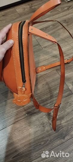 Рюкзак из натуральной кожи ручной работы