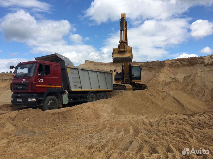 Песок карьерный