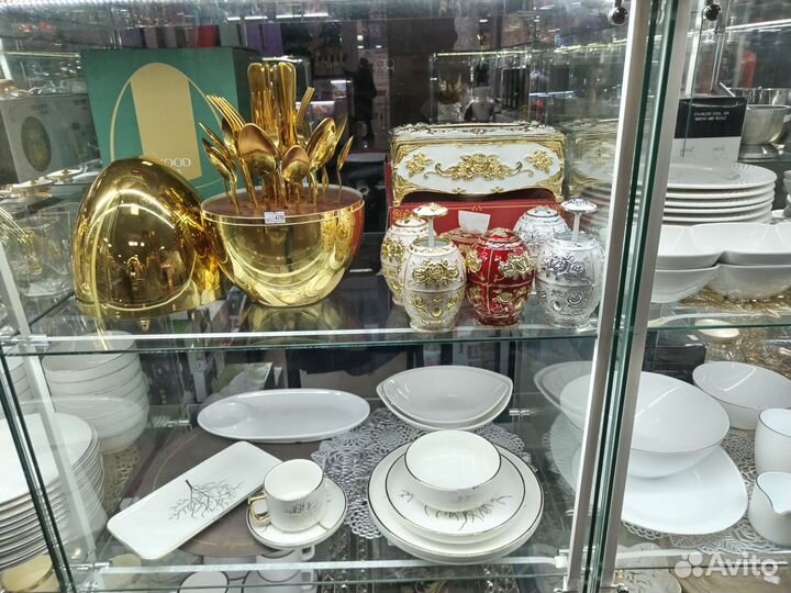 Фужеры, наборы для сыпучих, наборы посуды