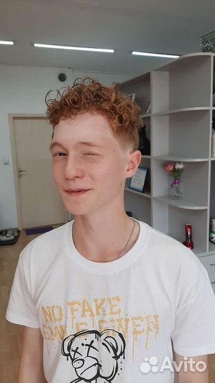 Мужская химическая завивка, биозавивка