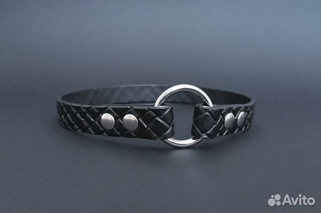 Кожаный ошейник для собак, ошейник для адресника